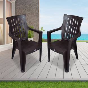 HELLO Durable and Comfortable Arm Chair for Outdoor Home Garden Office Plastic Cafeteria Chair