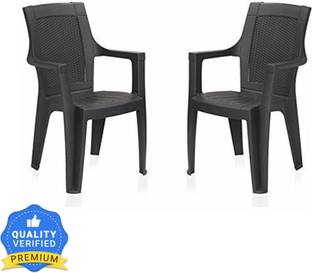 Nilkamal Mid Back Chair with Arm MYSTIQUE|100% PolyPropylene|For Living ,Kitchen, Office, Plastic Outdoor Chair