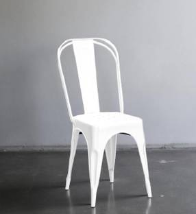 BALAJEE Modern Industrial Metal Side Chair – Durable, Comfortable & Stylish Metal Outdoor Chair