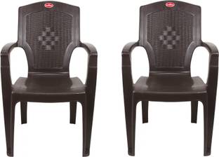 SRI GAYATHRI POLYMERS Comfortable Seating for Home & Living Room | Matt & Gloss Pattern Plastic Outdoor Chair