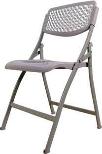 OET European Standard Heavy Duty Mesh Design Folding Chair (CH02) Grey Plastic Outdoor Chair