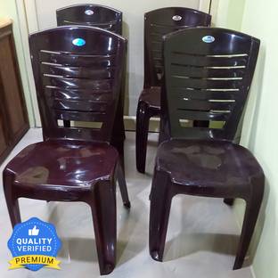 Nilkamal Mid Back Chair with Arm CHR4025|100% PolyPropylene|For Living ,Kitchen, Office, Plastic Outdoor Chair