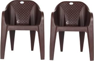 HOMIBOSS Plastic Chairs For home , Living Room, outdoor and Garden Plastic Outdoor Chair