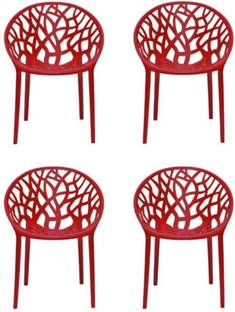 Genuinetoys Plastic Round Web chair | Garden Chair| Comfortable for relaxing| Plastic Outdoor Chair