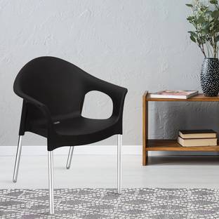 Nilkamal Mid Back Chair with Arm NS09SS| Chair for Living Room, Outdoor Plastic Outdoor Chair