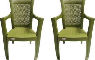 Supreme Net Designer Plastic Armchair for Home,Garden,Office|Strong&Sturdy Seating Chair Plastic Outdoor Chair