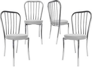 RW REST WELL Decent Dining Chairs for Home/Stackable Metal Chair/Backrest Chair for Garden| Metal Outdoor Chair