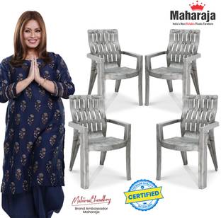 MAHARAJA Fortuner Orthopaedic Chair with Fully Comfort for Home & Restaurant Plastic Outdoor Chair