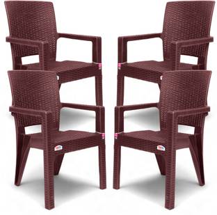 AVRO furniture PLATINUM RATTAN Strong Durable Chair with 3-Year Guarantee for Home & Office Use Plastic Outdoor Chair