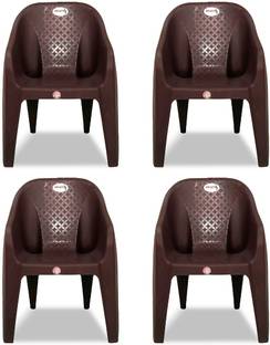 ARLAVYA Mario Model Arm Chair for Home, Garden Plastic Outdoor Chair