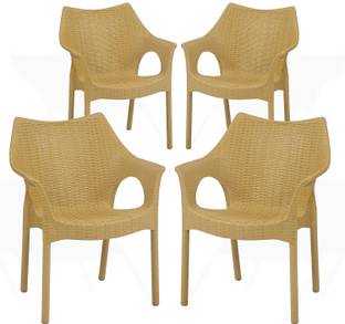 Supreme Cambridge Designer Rattan Finish Fully Comforted 100% Virgin Plastic Outdoor Chair
