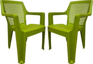 cello Sonet Armrest Matt Finish Plastic Chair for Home, Garden Plastic Outdoor Chair