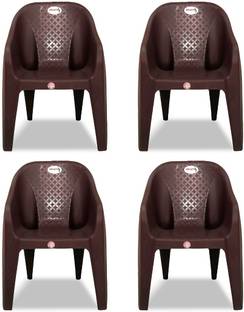 ARLAVYA Mario Model Arm Chair for Home, Garden Plastic Outdoor Chair