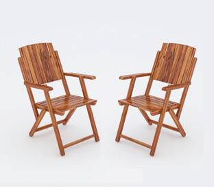 FLIPWOOD Seesham Solid Wood Folding Chair for Living Room/Garden Solid Wood Outdoor Chair