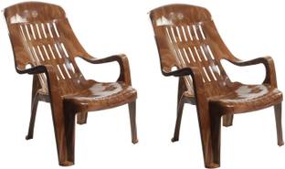 cello Comfort Comfortable ArmRest Chair | Strong & Sturdy Structure | 3 Years Warranty Plastic Outdoor Chair