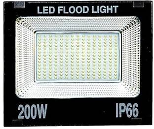 KCS Lite 200 Watt Ultra Thin Slim Ip66 LED Flood Outdoor Light Cool White Waterproof (Pack of 1) Flood Light Outdoor Lamp