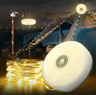 VDNSI 1291Camping String Lights -Camping String Lights, 2 in 1 String Lights with 5 Adjustable Modes, LED Camping Lantern Rechargeable String Lights Street Light Outdoor Lamp