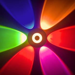 inooBeam 6 Way Profile LED Indoor & Outdoor Lamp Up/Down Right/Left Elevation Light Rustproof & Waterproof Aluminum Body Black (Multi Color) Post Light Outdoor Lamp