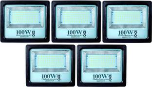 PE 100W BIS Approved PC Body LED Flood Halogen Light With 2 Year Warranty - Pack of 5 Flood Light Outdoor Lamp