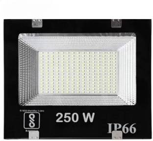 Mudgalelectricals 250 Watt Ultra Thin Slim Ip66 LED Flood Outdoor Light Cool White Waterproof Pack of 1 (Black, White) Flood Light Outdoor Lamp