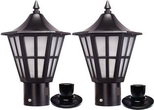 G CHHARIYA TRADERS GATE LIGHT FOR HOME GATE WATERPROOF PACK OF 2 BASE FREE Gate Light Outdoor Lamp