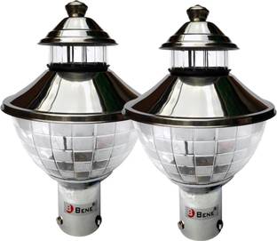 BENE Outdoor Lamp Freddo (Steel, 21 Cms, Pack of 2 Pcs) Gate Light Outdoor Lamp