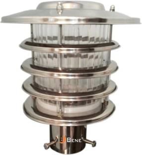 BENE Garden Light Zauber 20 Cms, ( SS Finish, Pack Of 1 Pc) Gate Light Outdoor Lamp