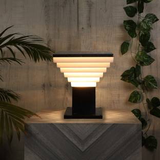 G CHHARIYA TRADERS KIN-BLACK DELUXE G/L, PACK OF 1 Gate Light Outdoor Lamp