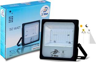 D'Mak 50w Automatic Sensor System Led Flood Light Grey Body Pack of 1 Flood Light Outdoor Lamp