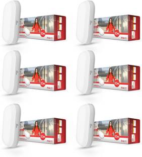 MURPHY 10W Wall Lamp LED Oval Shape Outdoor Bulkhead Waterproof IP54 Waterproof Porch Light for Outdoor Garden Bathroom Light (Cool White, Pack of 6) Gate Light Outdoor Lamp