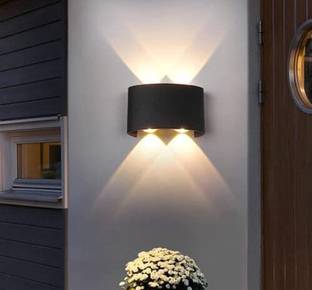 spark world 8cmLED Waterproof 8W Up-down ''U'' Shape IP65 with Metallic Body Best Wall Post Light Outdoor Lamp