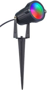 OLIPS LED Spot Light, Spike Garden Light, Focus Light for Home Garden (5 Watt) Automatic 7+ MultiColor Changing Light for Indoor/Outdoor Use (PACK OF 1) Post Light Outdoor Lamp