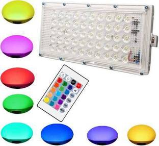 NIHAKA 50W RGB LED Brick Light (Mini Party Light) Remote IP65 LED Flood Light-1 Flood Light Outdoor Lamp