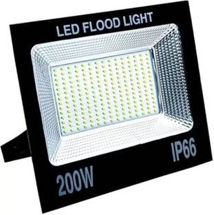 Raghav trading 200 Watt Ultra Thin Slim Ip66 LED Flood Outdoor Light Cool White Waterproof (Pack of 1) Flood Light Outdoor Lamp