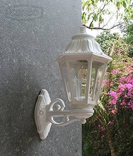 CERCO VICTORIA (S)-WB-01 WHITE + CLEAR Post Light Outdoor Lamp
