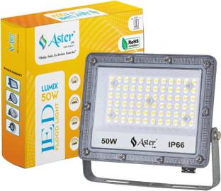ASTER LITE Lumix 50W LED Flood Light IP66 Waterproof 6500K Cool White Flood Light Outdoor Lamp