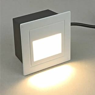 OLIPS LED Staircase Light (3 Watt) IP65 Waterproof Recessed Type Wall Stair Indoor/Outdoor Step Light, Foot light, Garden Light, Warm White Light Color (Pack Of 1) Flood Light Outdoor Lamp