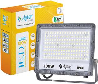 ASTER LITE Lumix 100W LED Flood Light IP66 Waterproof 6500K Cool White Flood Light Outdoor Lamp