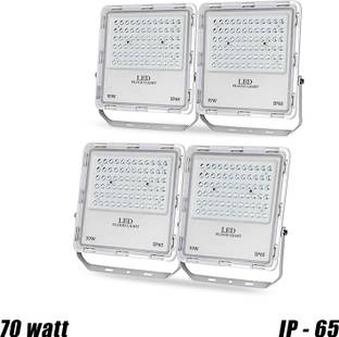 YOROTO LED 70 Watt High Brightness IP-65 Water-Proof Aluminium (Pack of 4) Flood Light Outdoor Lamp