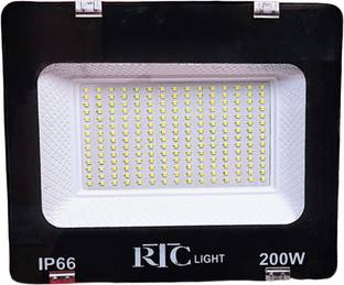 Raghav trading 200 Watt Ultra Thin Slim Ip66 LED Flood Outdoor Light Cool White Waterproof Pack of 1 Flood Light Outdoor Lamp