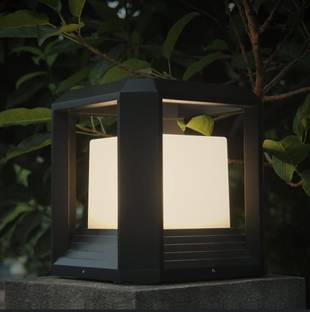 Blissbells Classic cube New Post Light Outdoor Lamp