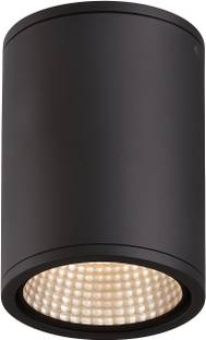 PRILUCE 12W Cylindrical Outdoor LED Downlight | Surface Mounted | Grphaite Grey | 3000K Warm White | IP65 Waterproof | CREE COB LED | Die-Cast Aluminium Body Post Light Outdoor Lamp