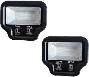 Raghav trading TV Model Flood Light Super Bright 50W 10000lm Waterproof Outdoor Security Light, 6500K Daylight (Pack of 2) Flood Light Outdoor Lamp