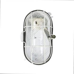 ZOREZA 9 WATT Bulkhead Aluminium Casting, Iron Grill, Polycarbonate Glass Modern Wall Light(Pack of 1) Suitable for Terrace/Boundary Wall/Corridor/Garden Area Gate Light Outdoor Lamp