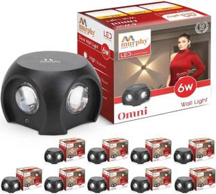 MURPHY LED OMNI WALL LIGHT 4WAY 6W WW PACK OF 10 Gate Light Outdoor Lamp