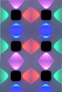 Hybrix LED 4 Way Outdoor Wall/Step Light, IP65 Waterproof, 4 Watt Optical Power Saving COB LED, Multicolor RED, BLUE, GREEN, WARM Light Color (PACK OF 6) Post Light Outdoor Lamp
