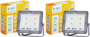 ASTER LITE Lumix 30W LED Flood Light IP66 Waterproof 6500K Cool White (Pack of 2) Flood Light Outdoor Lamp