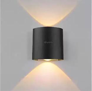 Hybrix LED UP/Down Dual Head Wall Light, 2 Watt Optical COB LED, Shock Proof Premium Look, Warm White Lights, IP67 Waterproof for Indoor/Outdoor Use (PACK OF 1) Post Light Outdoor Lamp