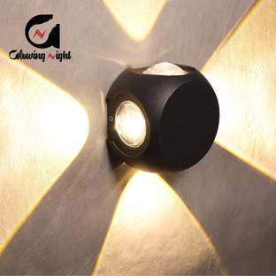 Glowing Night Outdoor UP Down Wall LED | 4 ways Splitter Gate Light Outdoor Lamp
