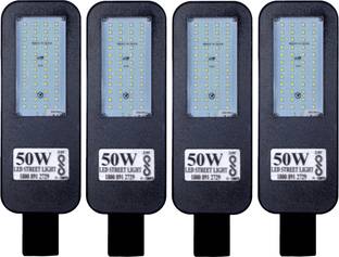 KESHVAS 50W BIS Approved Glass LED Street Light Pack of 4 Flood Light Outdoor Lamp
